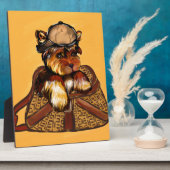 PLAQUE PHOTO YORKIE POO (Côté)