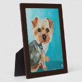 Plaque Photo Yorkshire Terrier Painting by Alfred Fox (Côté)