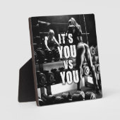 Plaque Photo You vs YOU - Women's Workout Motivational (Recto)