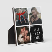 Plaque Photo Your text here with custom photo (Recto)