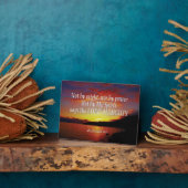 Plaque Photo Zacharie 4:6 PAS PAR LA PUISSANCE NI PAR LE POUVOI (Côté)