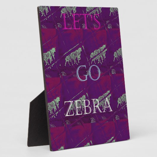 Plaque Photo Zebra Print Décor : Un design amusant (Côté)