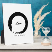 Plaque Photo Zen : Gardez-le simple (Côté)