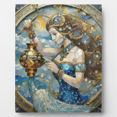 Plaque Photo Zodiac - Aquarius Le Porteur D'Eau (Devant)