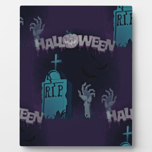 Plaque Photo zombie halloween (Devant)