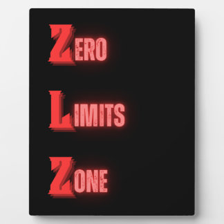 Plaque Photo Zone de limites zéro