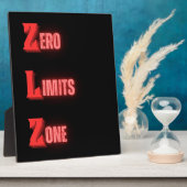 Plaque Photo Zone de limites zéro (Côté)