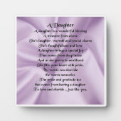 Plaque Poem Fille - Lilac Design Soie (Devant)