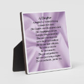 Plaque Poem Fille - Lilac Design Soie (Recto)