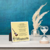 Plaque Poem Grandgirl - Design musical (Insitu)