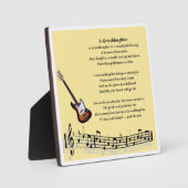 Plaque Poem Grandgirl - Design musical (Recto)