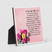 Plaque Poem Nan - Design Rose (Recto)