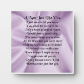 Plaque Poem Nan - Lilac Silk Design (Devant)