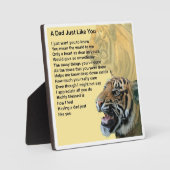 Plaque Poem Papa - Design Tiger (Recto)