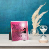 Plaque Poem Soeur - Design Ballerina (Insitu)