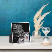 Plaque poème ami - Chiens Husky Design (Insitu)