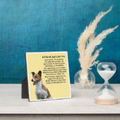 Plaque poème ami - Jack Russell Design (Insitu)