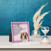 Plaque poème ami - Pointer Dog Design (Insitu)