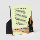 Plaque Poème du Mari - Jour des Valentines - Amate (Recto)