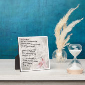 Plaque poème fille - Ballet Chaussures Design (Insitu)