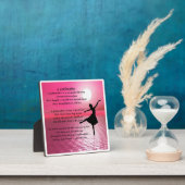 Plaque poème Godgirl - Design Ballerina (Insitu)