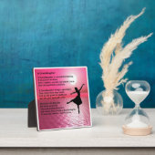 Plaque Poème Grandgirl - Design Ballerina (Insitu)