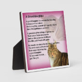 Plaque Poème Grandgirl - Design Chat (Recto)