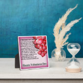 Plaque poétique du mari - Saint-Valentin - Coeurs (Insitu)