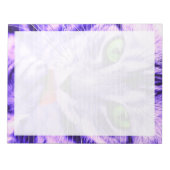 Plaqué pour chat violet - Bloc-notes de 11 po x 8, (Devant)