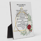 Plaque "Prière de communion spirituelle" (Côté)