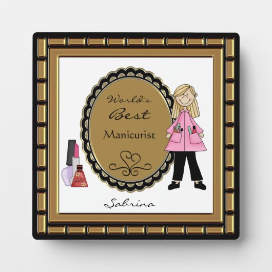 Plaque professionnelle des meilleurs soins de beau (Devant)