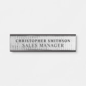 Plaque professionnelle en bois moderne Bureau modi (Devant)