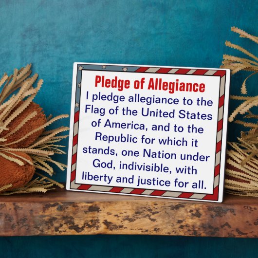 Plaque Promesse d'allégeance (Côté)