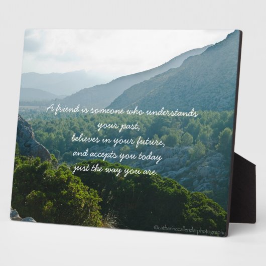 Plaque Proverbe d'amitié (Côté)