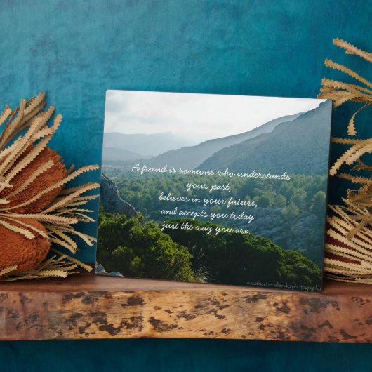 Plaque Proverbe d'amitié (Côté)