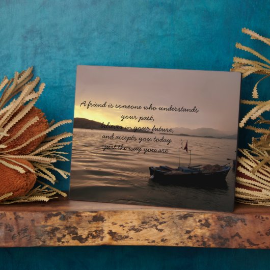 Plaque Proverbe d'amitié (Côté)