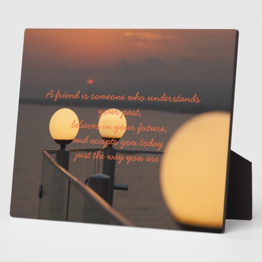 Plaque Proverbe d'amitié (Côté)