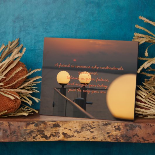 Plaque Proverbe d'amitié (Côté)