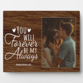 Plaque romantique de la Saint-Valentin avec Easel (Devant)