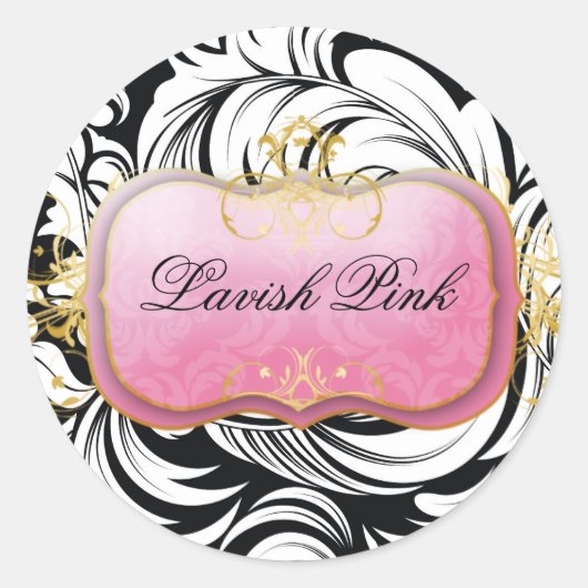 Plaque rose 311-Lavish Noir| Stickers (Devant)