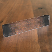 Plaque rouge en cuivre doré (Taille)