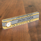 Plaque rouge gris déco (Taille)