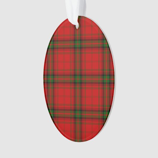 Plaque rouge vert tartan MacDougall (devant)