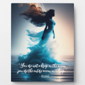 Plaque Rumi Ocean Citation Dreamscape Tabletop (Devant)