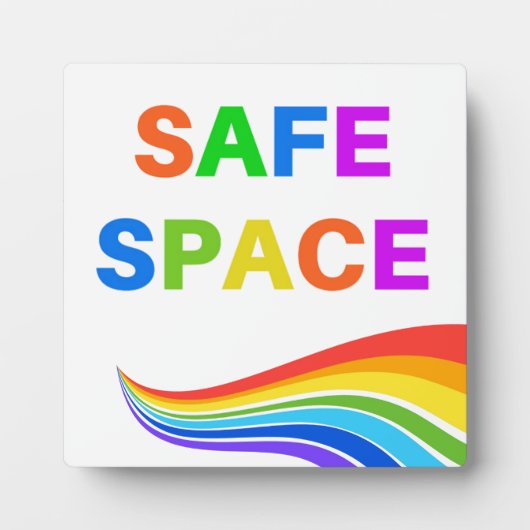 Plaque Safe Space Tabletop Fotoplaat (Voorkant)