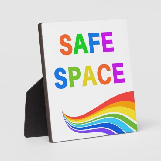 Plaque Safe Space Tabletop Fotoplaat (Voorkant)