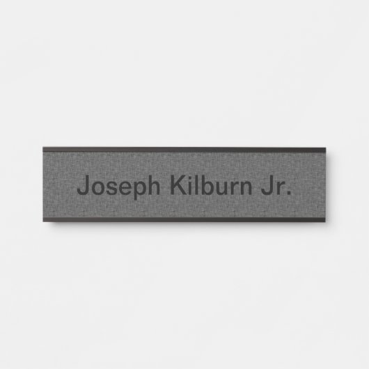 Plaque signalétique accrochante de porte de bureau (Devant)
