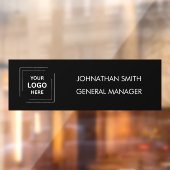 Plaque signalétique | Autocollant de porte noir pe (Feuille 2)