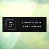 Plaque signalétique | Autocollant de porte noir pe (Feuille 3)