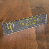 plaque signalétique de bureau de psychiatre (Taille)